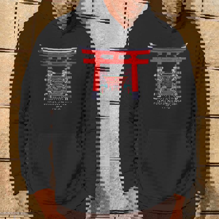 京都、日本、鳥居伏見稲荷大社、手描きデッサン パーカー ライフスタイル