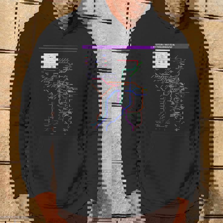 京都日本地下鉄鉄道おみやげ路線図 パーカー ライフスタイル