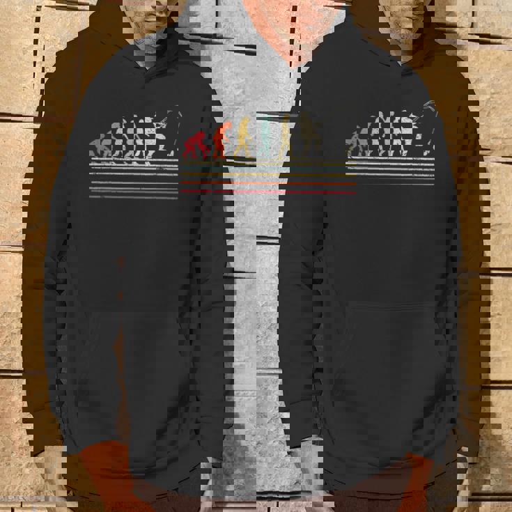 人類の進化 釣り竿 漁師 釣り人 面白い 釣り フィッシング サプライズ おもしろ アイデア 釣り パーカー ライフスタイル