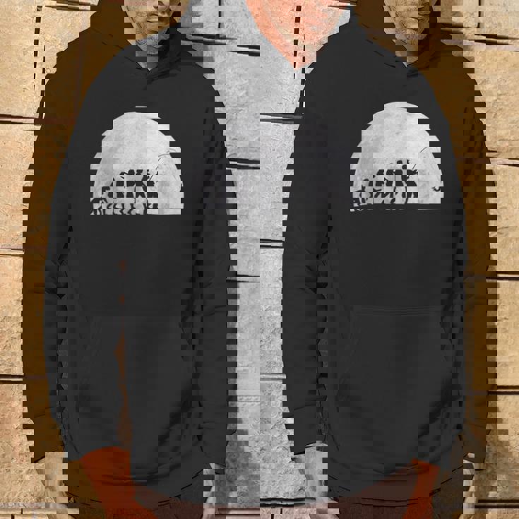 人類の進化 釣り竿 漁師 釣り人 面白い 釣り フィッシング 満月 サプライズ おもしろ アイデア 釣り パーカー ライフスタイル