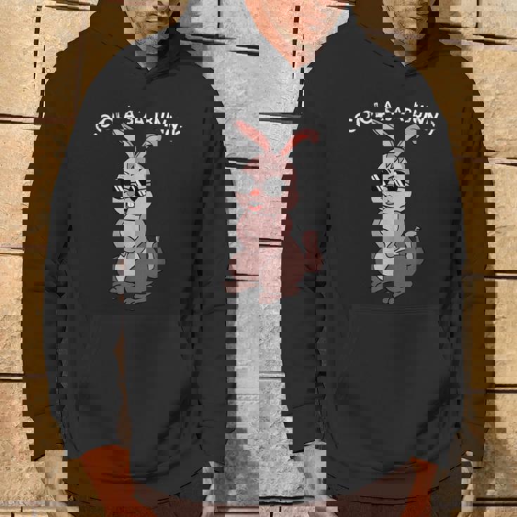 兎 ウサギ メガネ サングラスtay Cool Dog レトロ おもしろ かわいい イラスト パーカー ライフスタイル