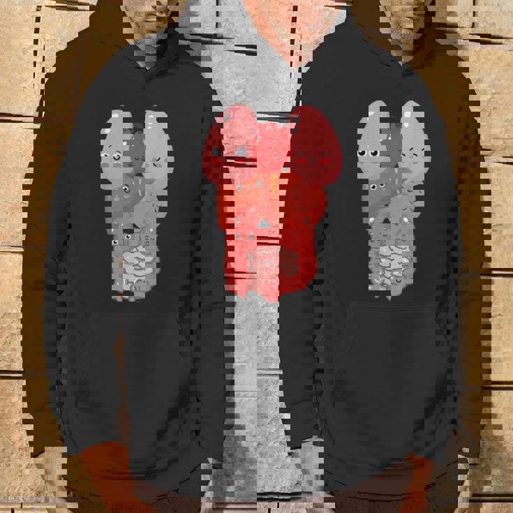 内臓 面白い 人体 解剖学 微笑 パーカー ライフスタイル