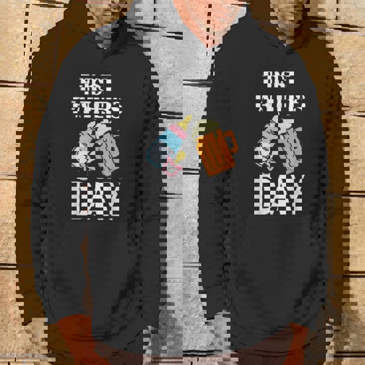 初めての父の日 ビール ミルク 新しいお父さん お父さん 若い親 パーカー ライフスタイル