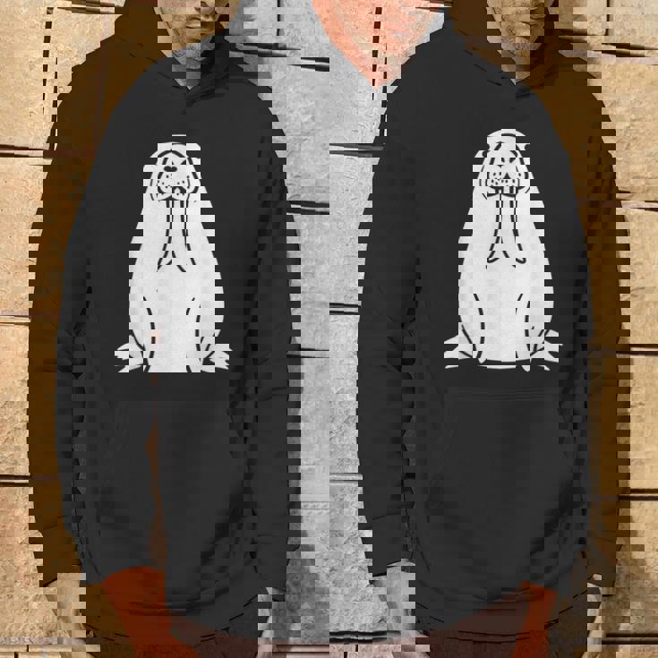 動物 かわいい ミニマリスト セイウチ シンプルなセイウチ パーカー ライフスタイル