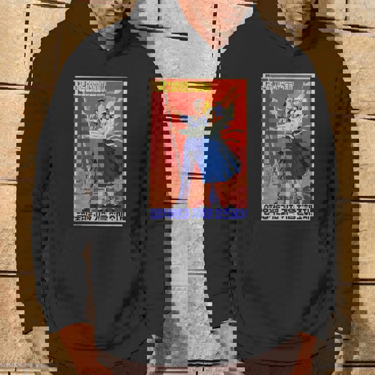 北朝鮮プロパガンダポスター 面白いカルトコスチューム パーカー ライフスタイル