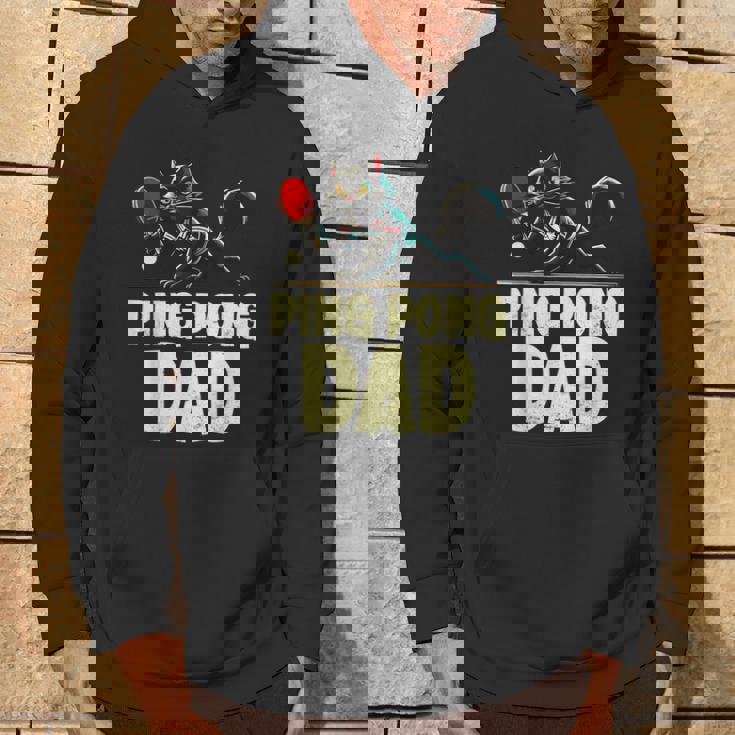 卓球 黒猫パパピンポン 黒猫ピンポン パーカー ライフスタイル