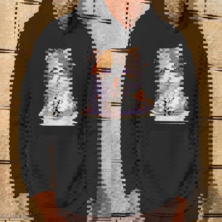 原宿竹下通りの可愛い子猫 アニメ好き オタクを癒すタピオカ茶 パーカー ライフスタイル