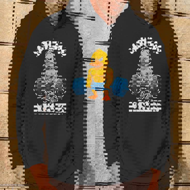 取り付け 筋肉 アヒル ウェイトリフティング フィットネス ジム 男の子 男性 パーカー ライフスタイル