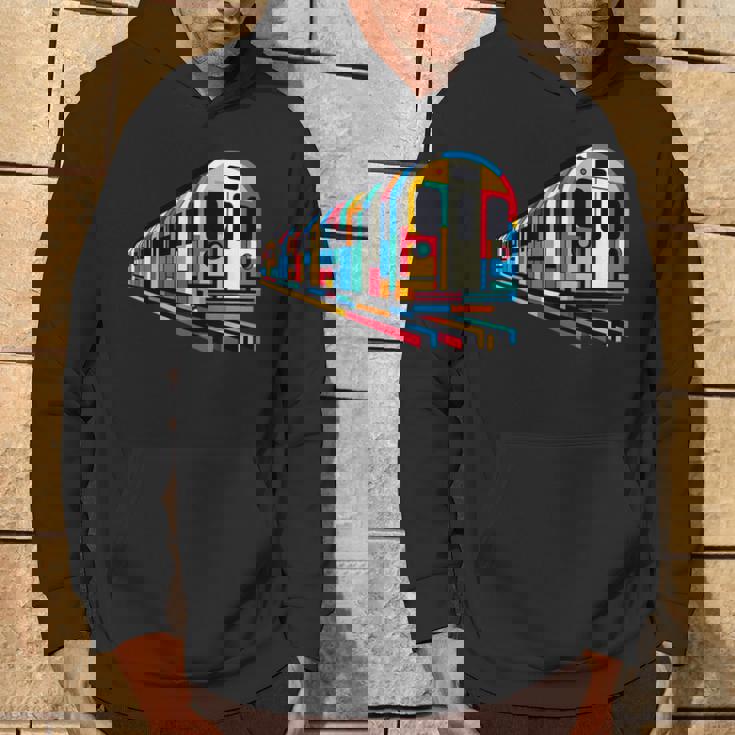 地下鉄 列車 地下鉄 機関車 鉄道愛好家 パーカー ライフスタイル