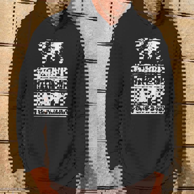 地理の先生への贈り物-面白い地理の恋人のユーモア パーカー ライフスタイル