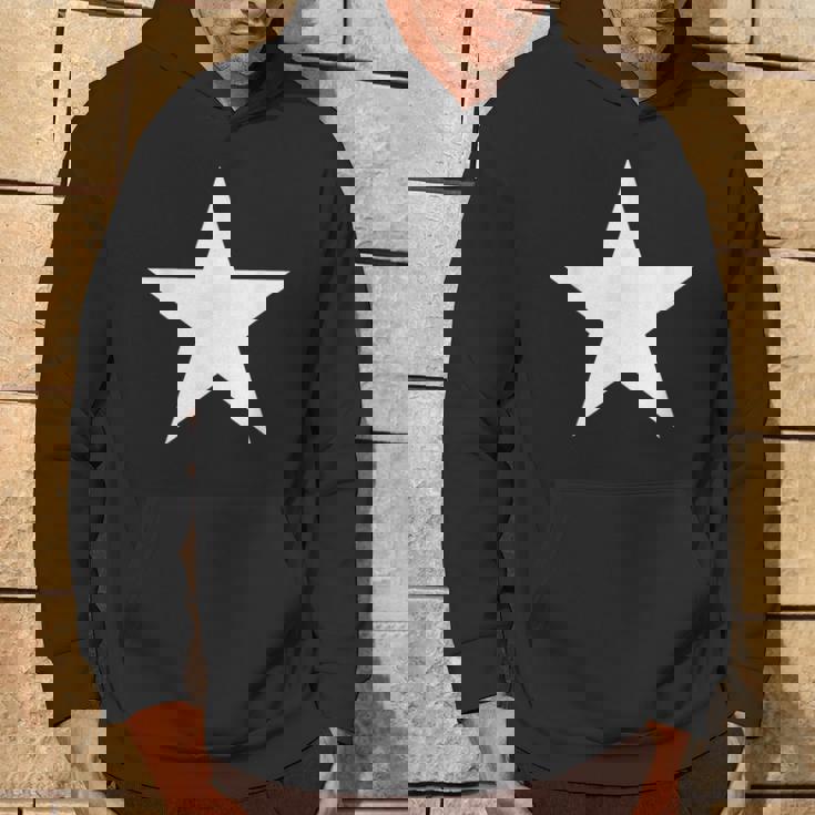 大きな白い星 パーカー ライフスタイル