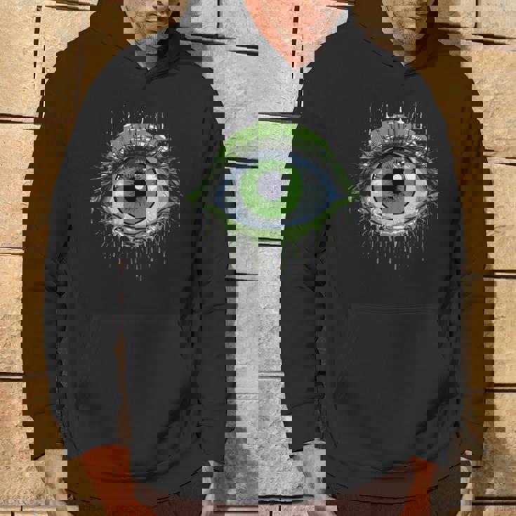 大きな緑の目玉 パーカー ライフスタイル