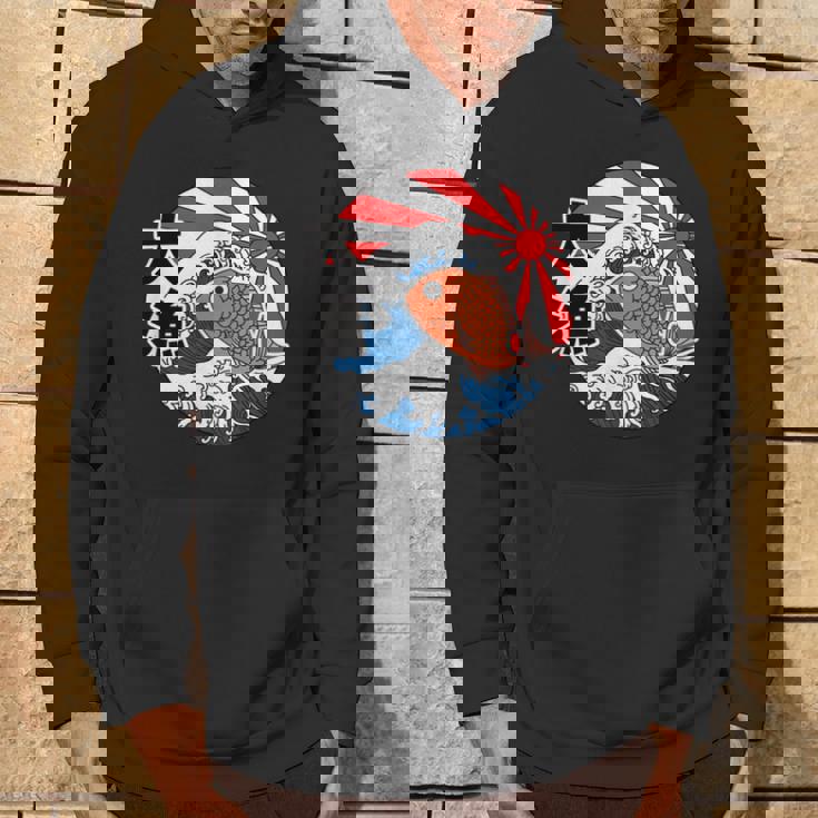 大漁旗 魚 鯛 旗 イラスト 波 ソーラン節 かわいい おもしろ おしゃれ パーカー ライフスタイル