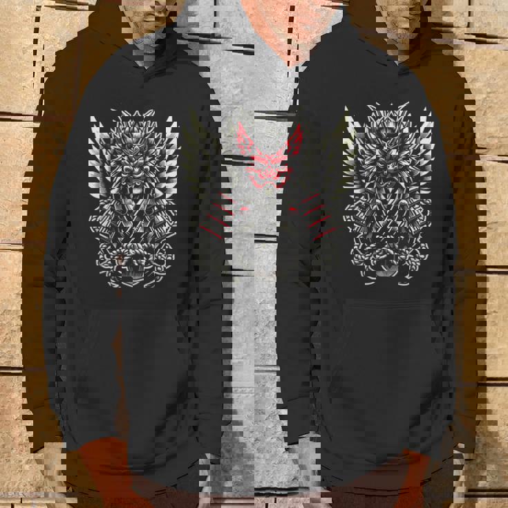 天狗のデザイン パーカー ライフスタイル