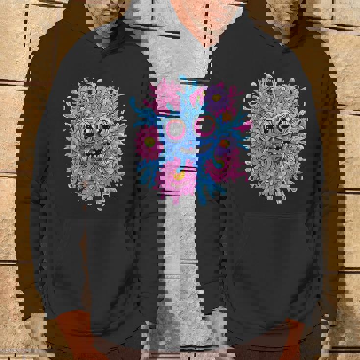 奇抜なハッピーモンスター 大きな瞳 パーカー ライフスタイル