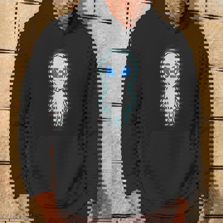 宇宙人 エイリアン『セルフィー』グレイ【ゆるフレンズ】かわいい イラスト 面白い パーカー ライフスタイル