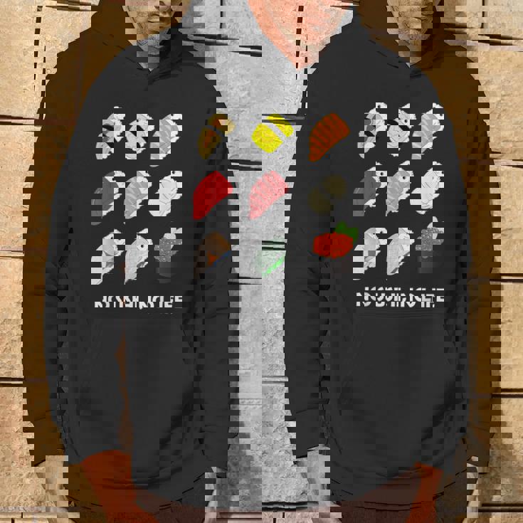 寿司 なしの人生なし たまご サーモン まぐろ ホタテ いくら パーカー ライフスタイル