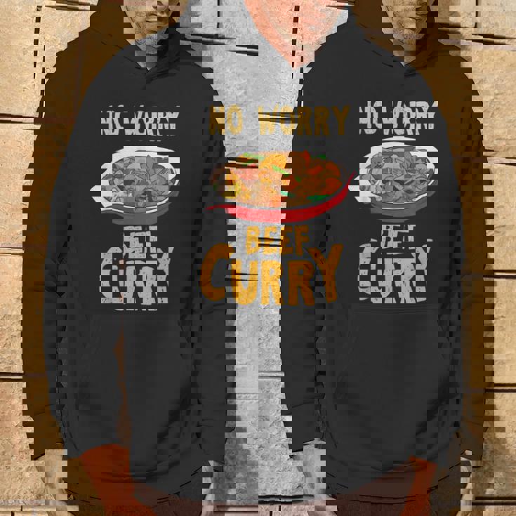 心配いらず ビーフカレー インド料理 シェフ おもしろ料理 パーカー ライフスタイル