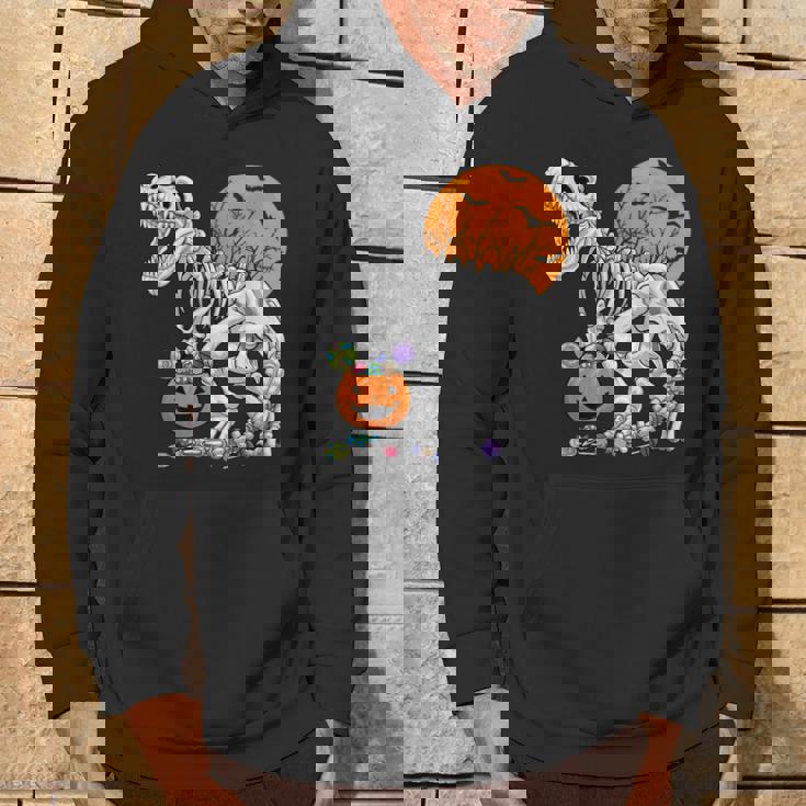 恐竜 T-Rex スケルトン 古代 科医 恐竜 怖い ハロウィン パーカー ライフスタイル