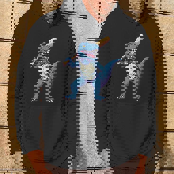 恐竜 野球 シーズン バット ボール パーク トレックス ディノ ホームラン ヒット パーカー ライフスタイル