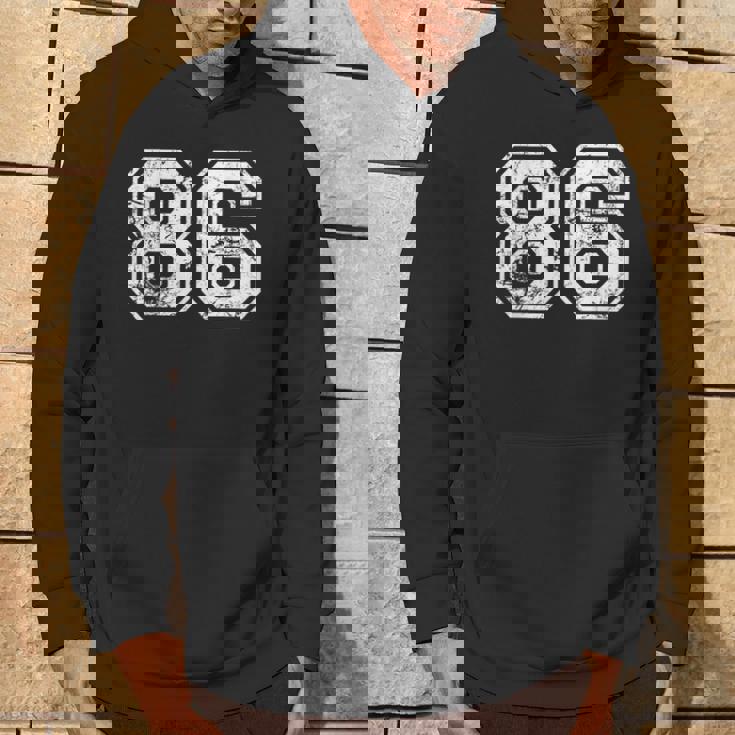 数字 86 ヴィンテージ 1986 誕生日 レトロ ヴィンテージ ルック パーカー ライフスタイル