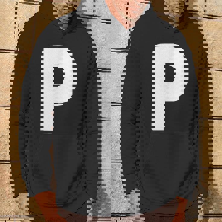 文字p 大文字 アルファベット モノグラム イニシャル パーカー ライフスタイル