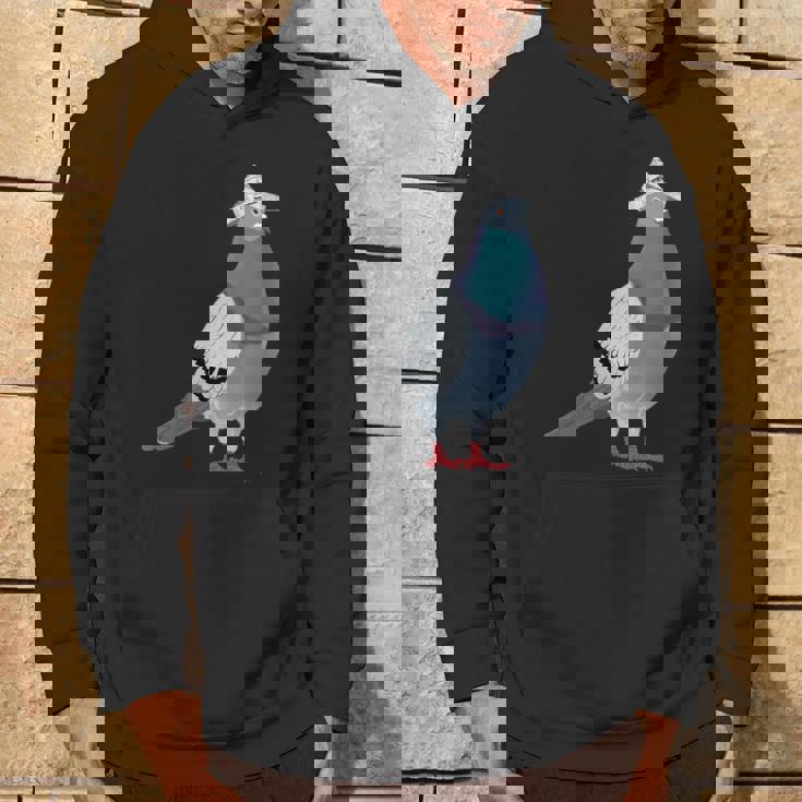 新聞帽子をかぶった鳩 パーカー ライフスタイル