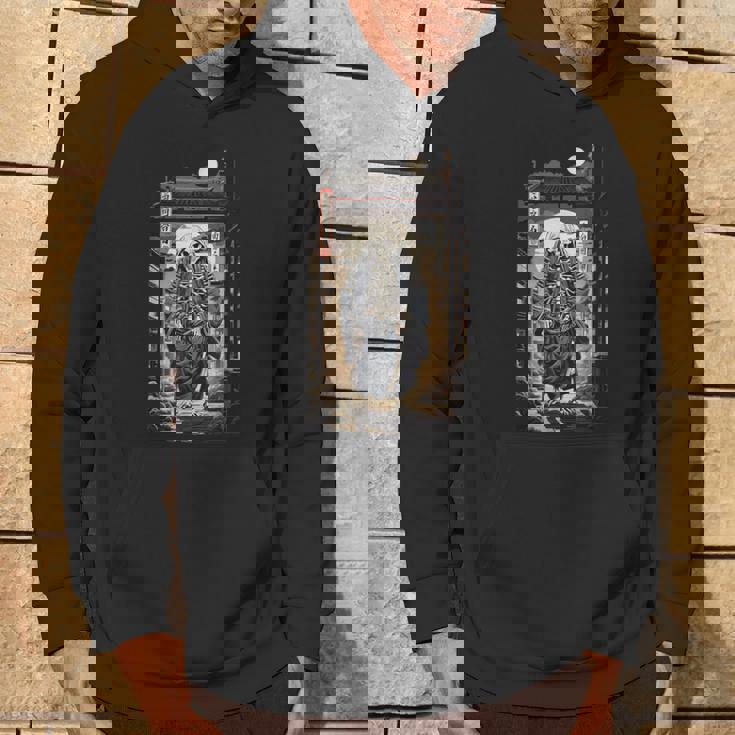 日本 妖怪 骨格 幽霊 美的 江戸 芸術 浮世絵風 パーカー ライフスタイル