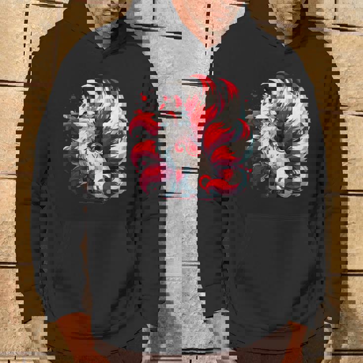 日本アニメ キツネ 九尾 パーカー ライフスタイル