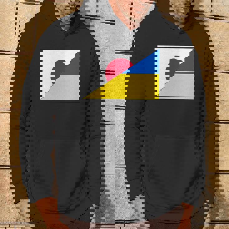 日本ウクライナ国旗日本語ウクライナサポートスタンド付き パーカー ライフスタイル