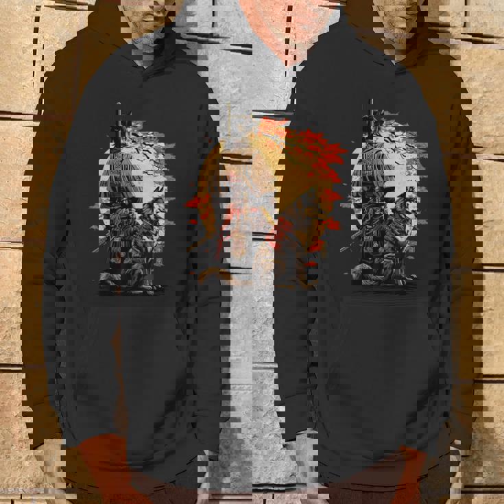 日本美術 忍者 浮世絵 アニメ風 侍 改 健 パーカー ライフスタイル