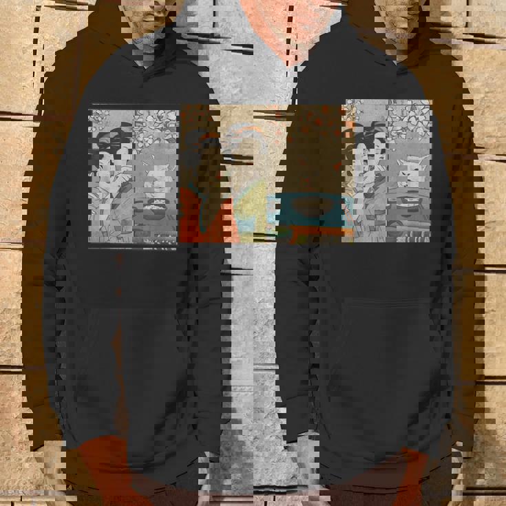 日本美術 桜猫と寿司 パーカー ライフスタイル