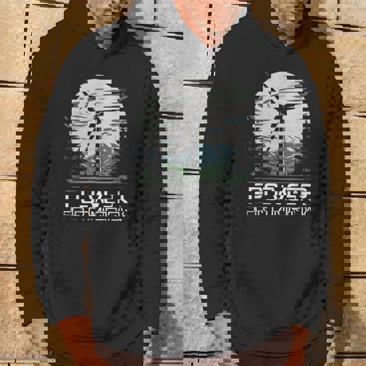 明日地球の日のための風力発電 クリーンエネルギー 風力タービン パーカー ライフスタイル