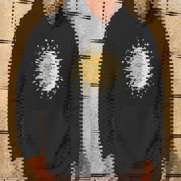 月 太陽 美的 神秘的 パーカー ライフスタイル