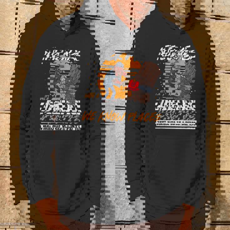 木こりを汚さない面白いロギング引用 パーカー ライフスタイル