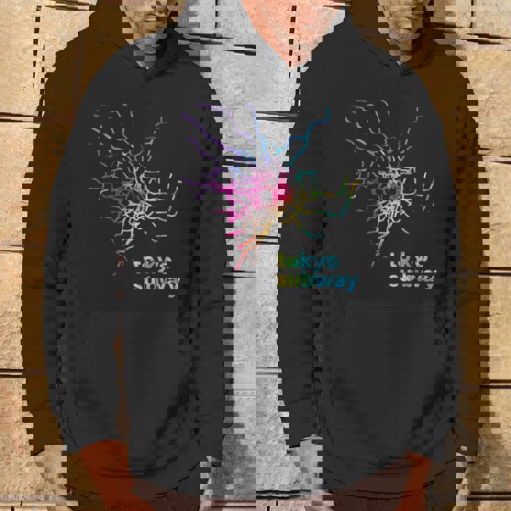 東京都メトロ地下鉄地図レトログルービー パーカー ライフスタイル