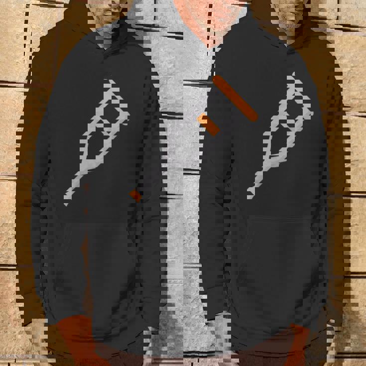 松葉杖 パーカー ライフスタイル