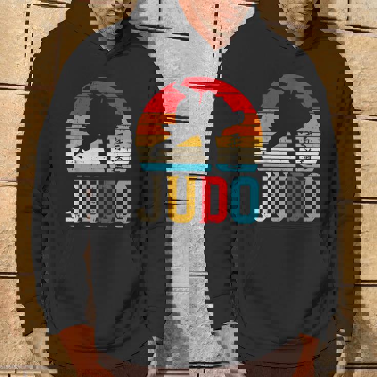 柔道投げ レトロ 日本の格闘技 柔道家 ファイター ギフト パーカー ライフスタイル