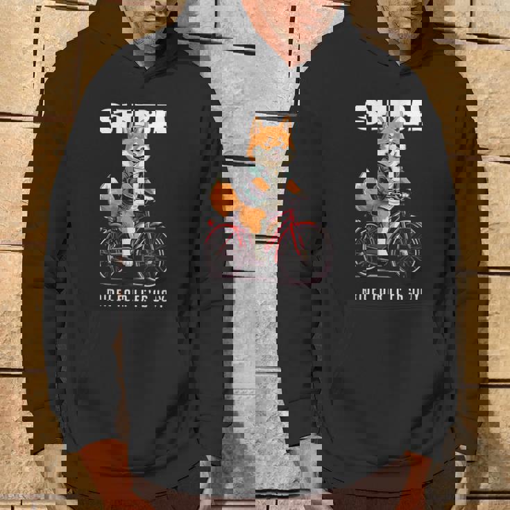 柴犬 いぬ イラスト 柴犬好き 犬好き 自転車 かわいい おもしろ レトロ Ride For Life's Joy パーカー ライフスタイル