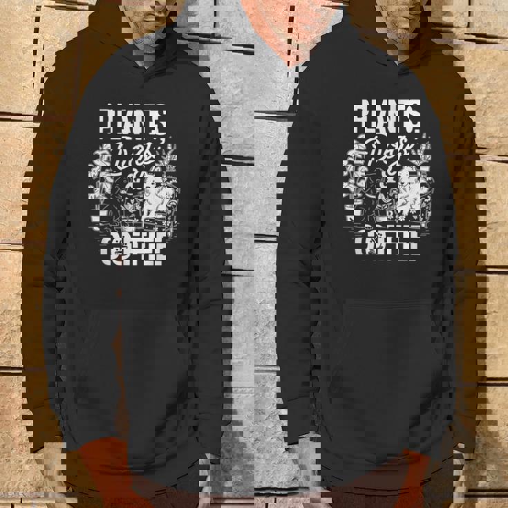 植物 犬 コーヒー おもしろ ガーデニング 犬好き ギフト パーカー ライフスタイル