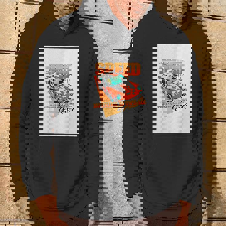 楽しいクールなレーシングカーイラスト パーカー ライフスタイル