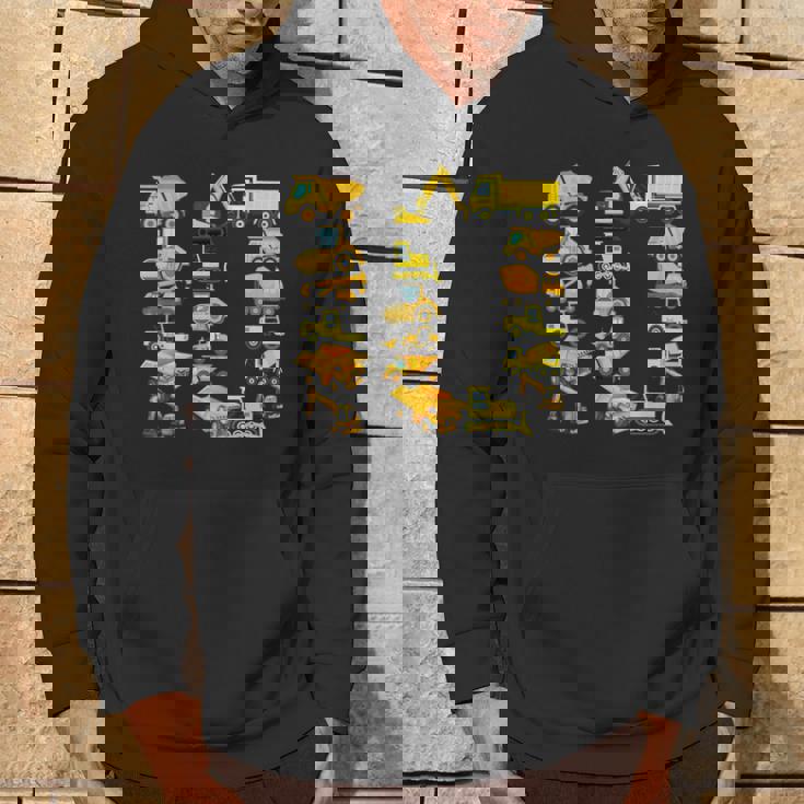 楽しい建設トラック 10歳の誕生日パーティー 男の子 10歳 パーカー ライフスタイル