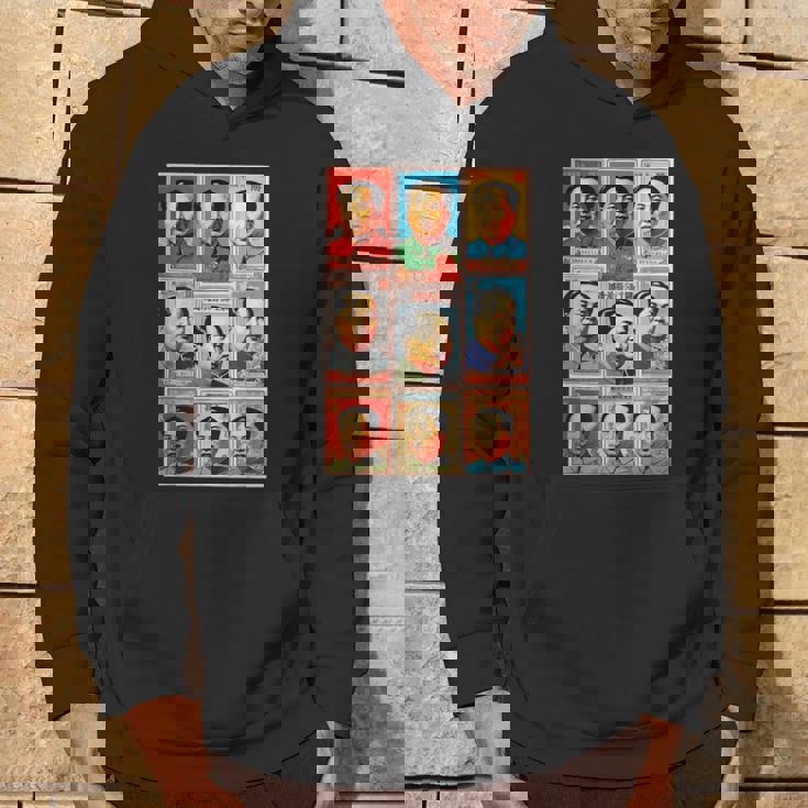 毛沢東ポップアートグリッド-9カラフルな肖像画と書道 パーカー ライフスタイル