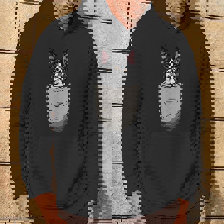 犬 365 ボストンテリア 犬 ポケット入り 犬好きのギフト パーカー ライフスタイル