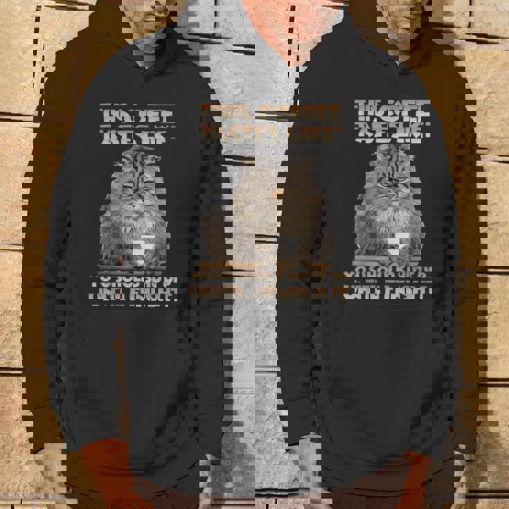 猫朝のイライラとコーヒー愛好家向け T パラス猫 パーカー ライフスタイル