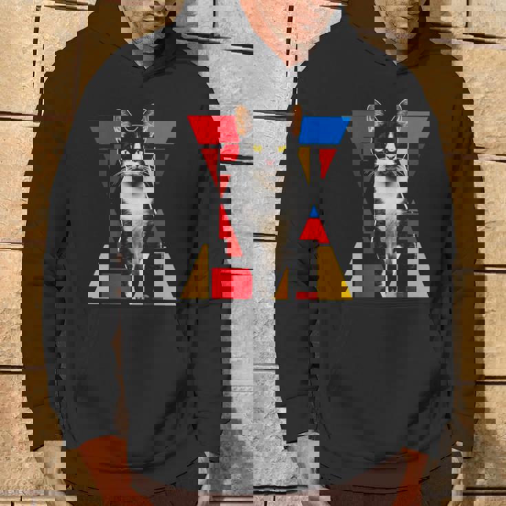 猫 グラフィック ペット アートワーク 猫 パーカー ライフスタイル