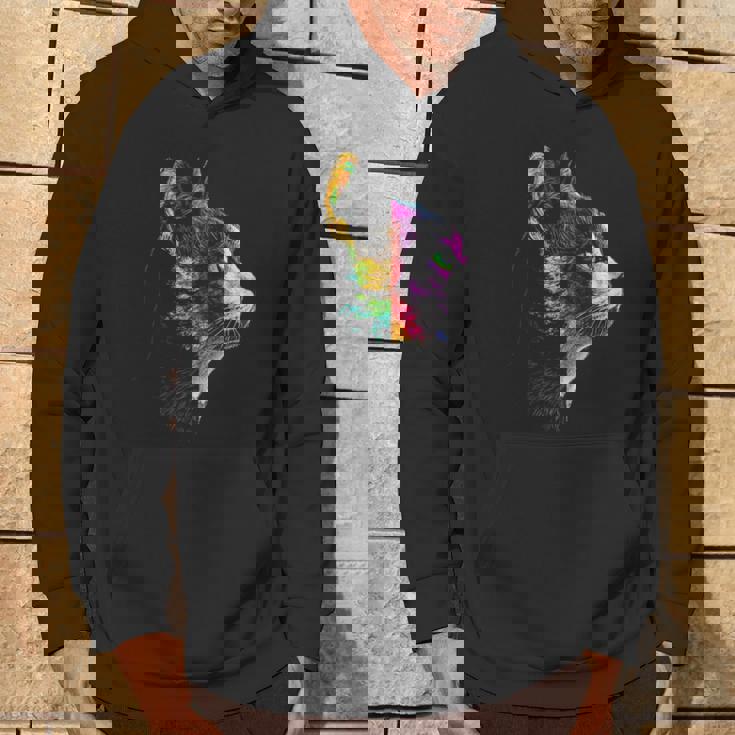 猫 動物 グラフィック アートワーク 猫 パーカー ライフスタイル