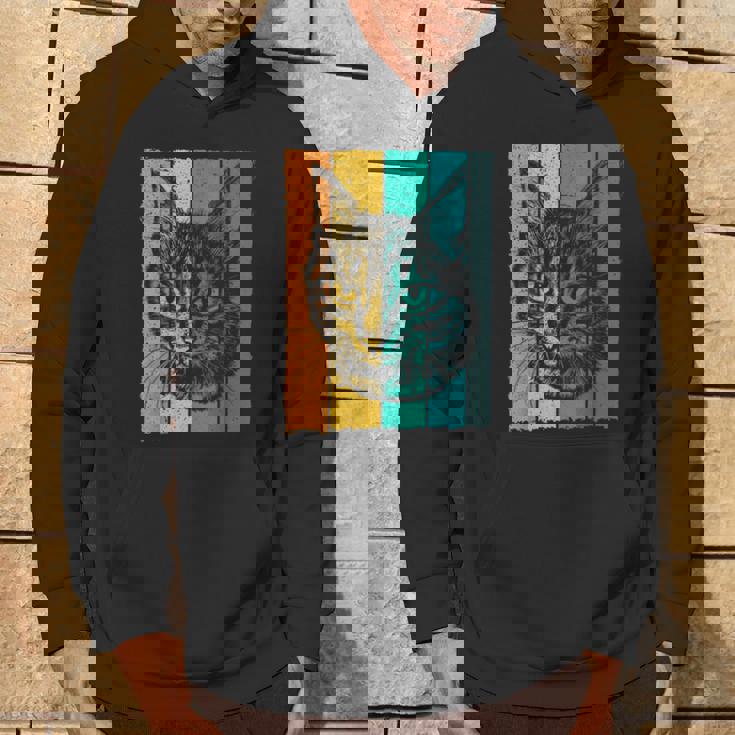 猫、レトロ パーカー ライフスタイル