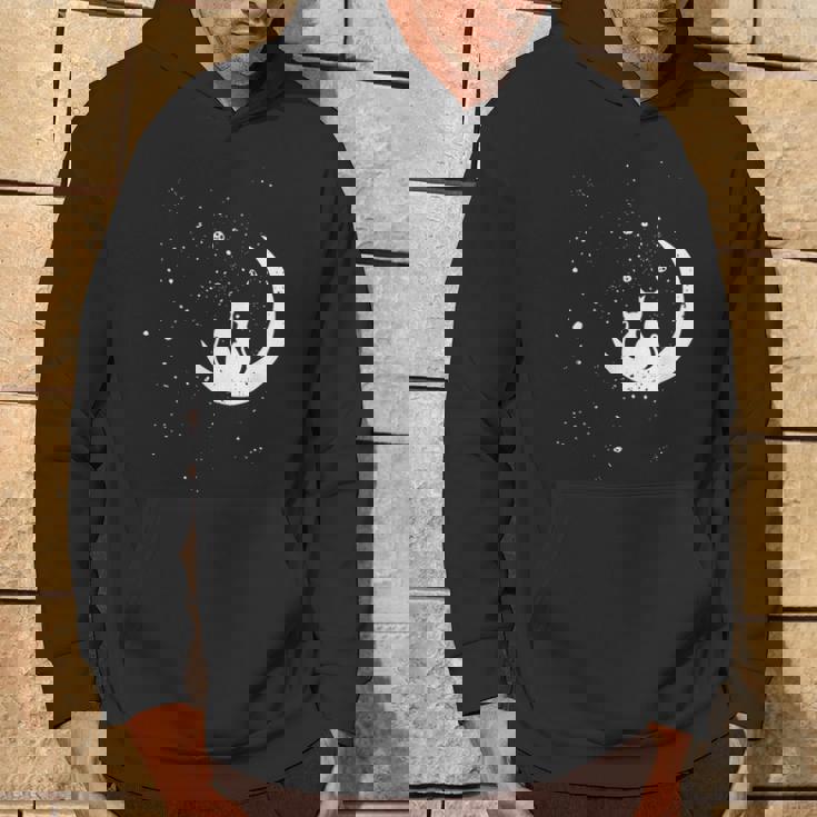 猫の家族 月の絵柄 メンズ レディース 子供 パーカー ライフスタイル