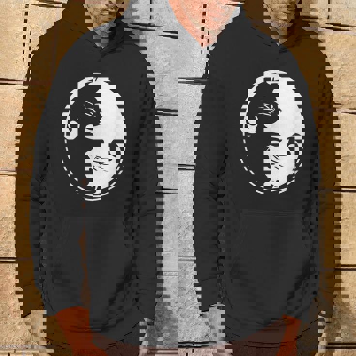 猫の陰陽相互接続 パーカー ライフスタイル